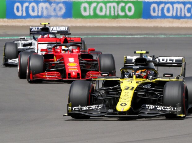 Titel-Bild zur News: Esteban Ocon, Sebastian Vettel, Pierre Gasly