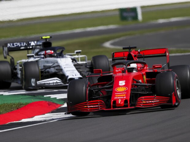 Titel-Bild zur News: Sebastian Vettel, Pierre Gasly