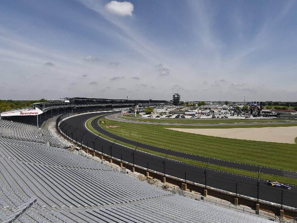 Leere Tribünen am Indianapolis Motor Speedway