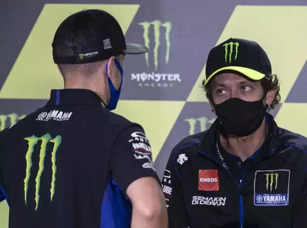 Maverick Vinales, Valentino Rossi Titel-Bild zur News: Maverick Vinales, Valentino Rossi
