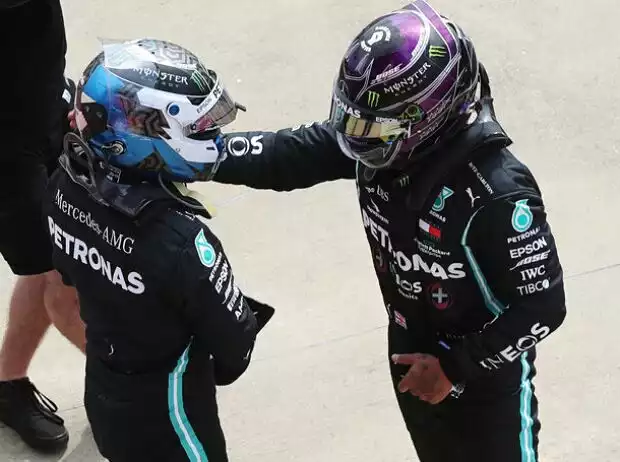 Titel-Bild zur News: Valtteri Bottas, Lewis Hamilton