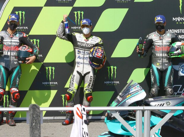 Fabio Quartararo, Johann Zarco, Franco Morbidelli Fabio Quartararo, Johann Zarco, Franco Morbidelli