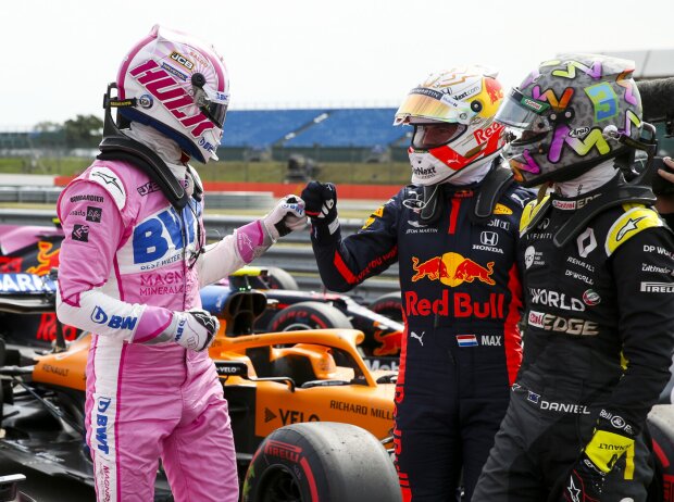 Titel-Bild zur News: Daniel Ricciardo, Max Verstappen, Nico Hülkenberg