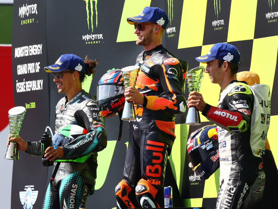 Brad Binder, Franco Morbidelli, Johann Zarco