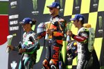 Brad Binder (), Franco Morbidelli (Petronas) und Johann Zarco (Avintia) 