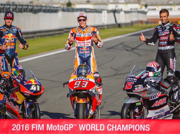 Brad Binder, Marc Marquez, Johann Zarco Brad Binder, Marc Marquez, Johann Zarco