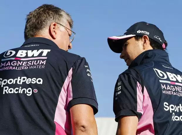 Otmar Szafnauer, Sergio Perez Titel-Bild zur News: Otmar Szafnauer, Sergio Perez