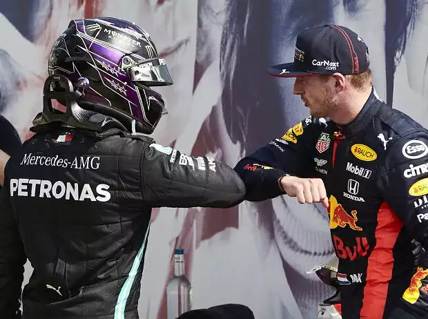 Titel-Bild zur News: Lewis Hamilton, Max Verstappen