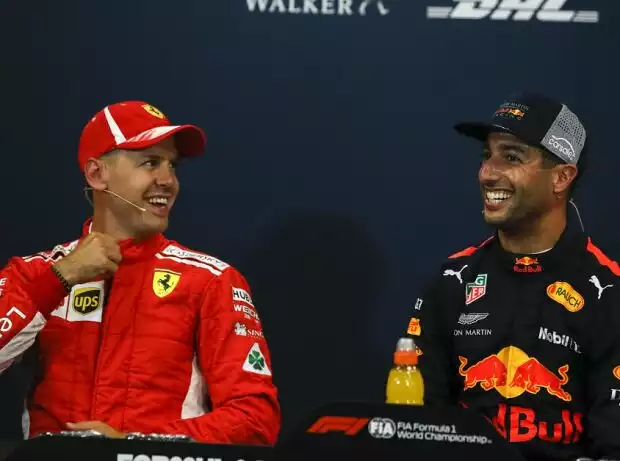 Titel-Bild zur News: Sebastian Vettel, Daniel Ricciardo