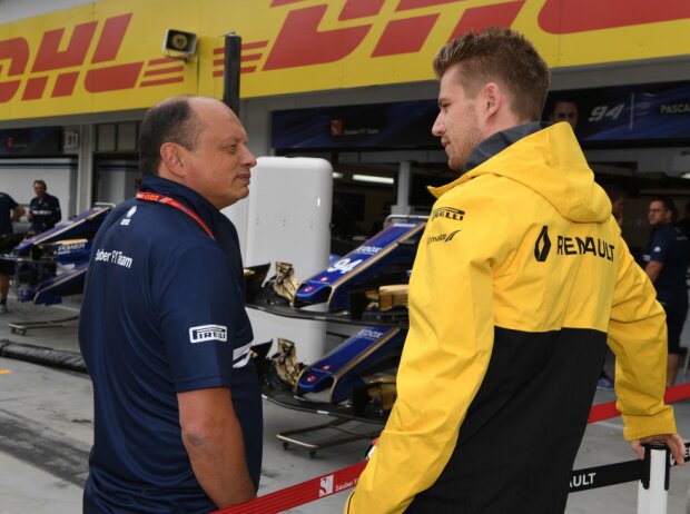 Frederic Vasseur, Nico Hülkenberg Frederic Vasseur, Nico Hülkenberg
