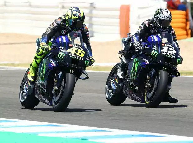 Maverick Vinales, Valentino Rossi Titel-Bild zur News: Maverick Vinales, Valentino Rossi