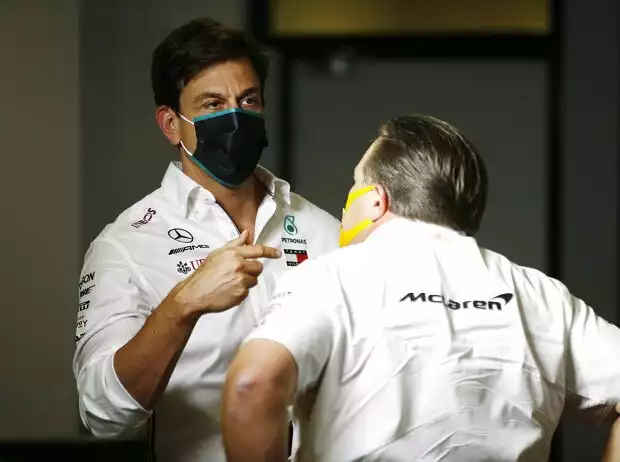 Toto Wolff, Zak Brown Titel-Bild zur News: Toto Wolff, Zak Brown