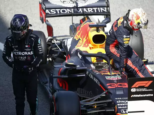 Lewis Hamilton, Max Verstappen Titel-Bild zur News: Lewis Hamilton, Max Verstappen