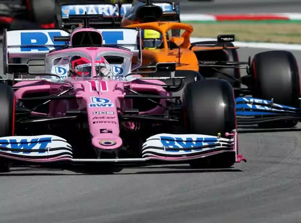 Lando Norris, Sergio Perez Titel-Bild zur News: Lando Norris, Sergio Perez