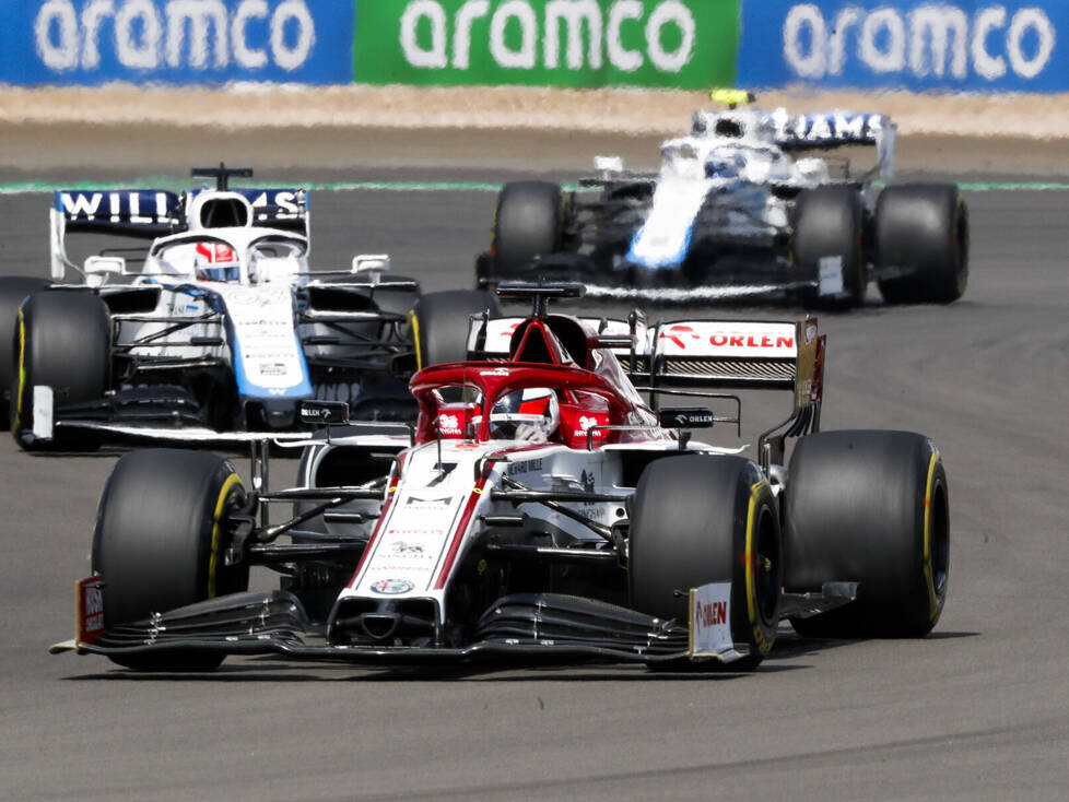 Kimi Räikkönen, George Russell, Nicholas Latifi