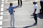 Lewis Hamilton (Mercedes) und Nico Rosberg 