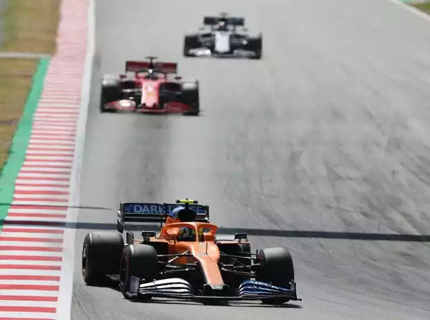 Lando Norris, Sebastian Vettel Titel-Bild zur News: Lando Norris, Sebastian Vettel
