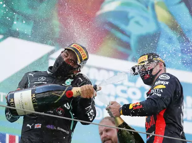 Lewis Hamilton, Max Verstappen Titel-Bild zur News: Lewis Hamilton, Max Verstappen