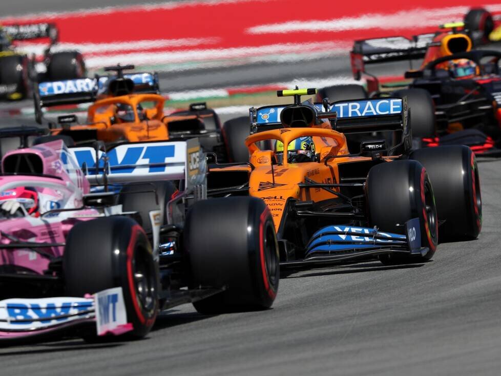 Sergio Perez, Lando Norris, Alexander Albon, Carlos Sainz