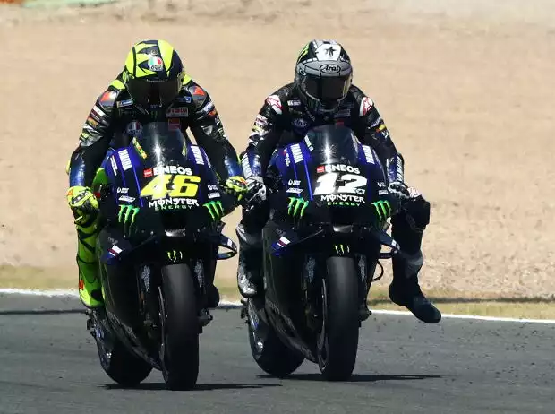 Maverick Vinales, Valentino Rossi Titel-Bild zur News: Maverick Vinales, Valentino Rossi