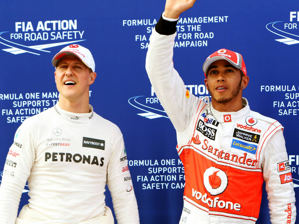 Michael Schumacher, Lewis Hamilton