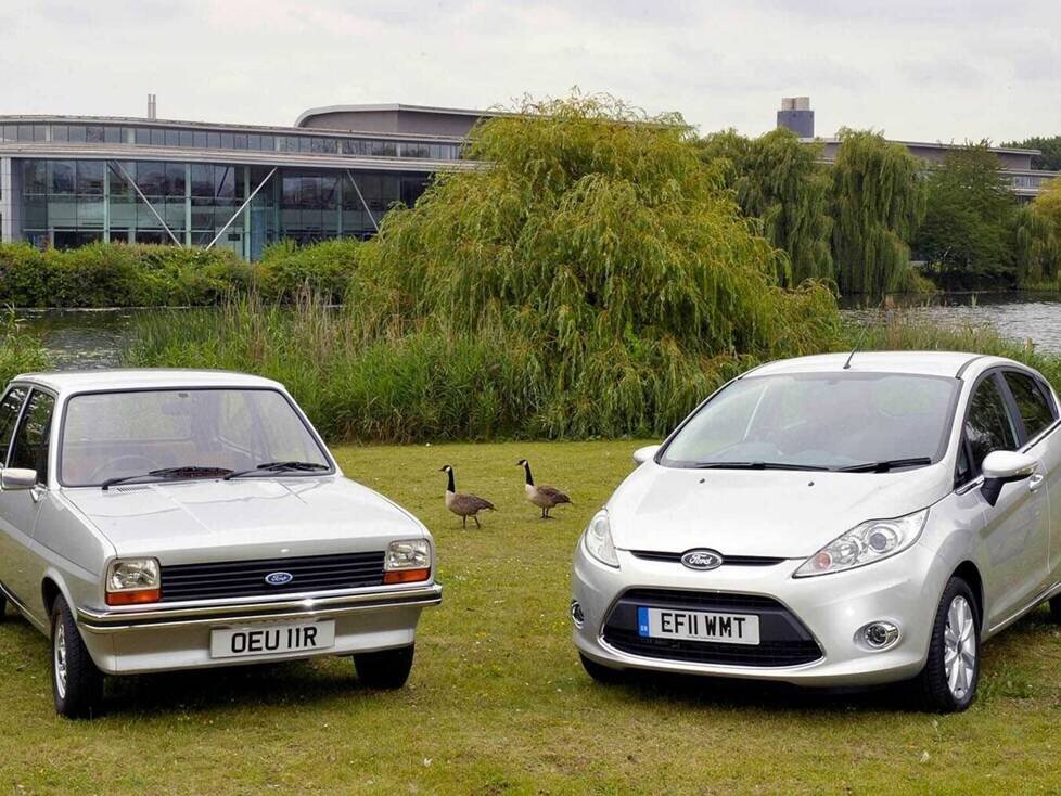 Erster und aktueller Ford Fiesta