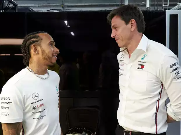 Titel-Bild zur News: Lewis Hamilton, Toto Wolff