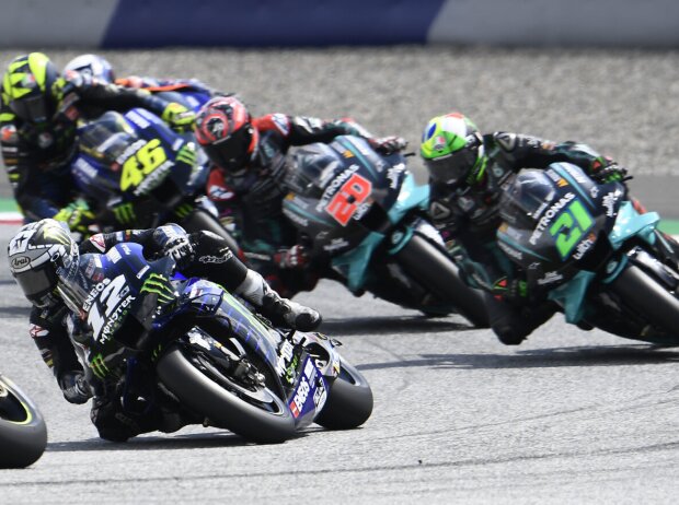 Maverick Vinales, Franco Morbidelli, Fabio Quartararo, Valentino Rossi