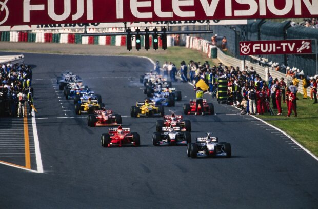 David Coulthard Heinz-Harald Frentzen Jacques Villeneuve Michael Schumacher Ferrari Ferrari F1McLaren McLaren F1Red Bull Red Bull F1Williams Williams F1 ~David Coulthard, Heinz-Harald Frentzen, Jacques Villeneuve und Michael Schumacher ~ 