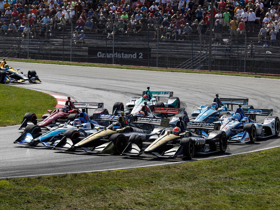 IndyCar-Action auf dem Mid-Ohio Sports Car Course