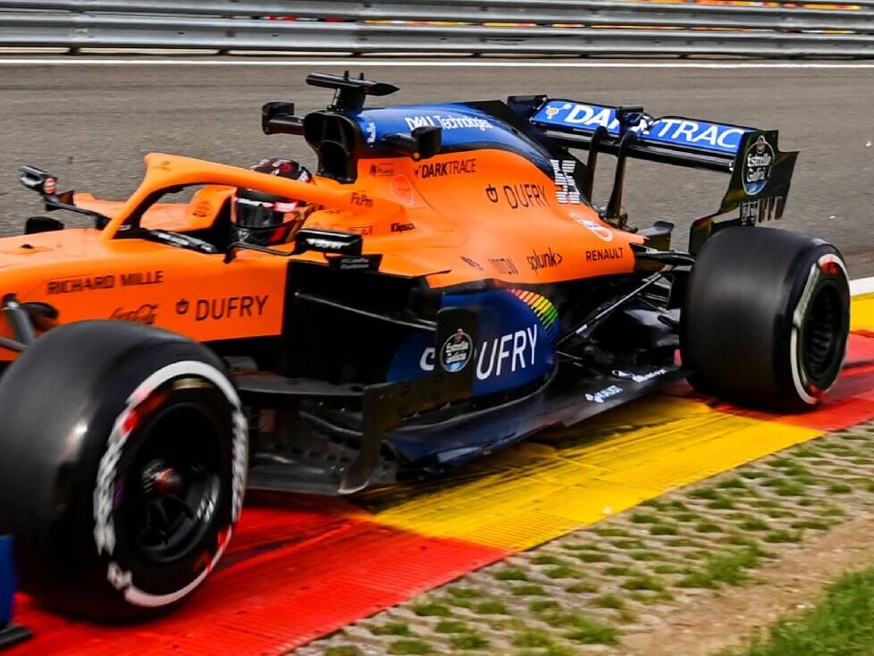 McLaren MCL35 mit 2021er-Unterboden