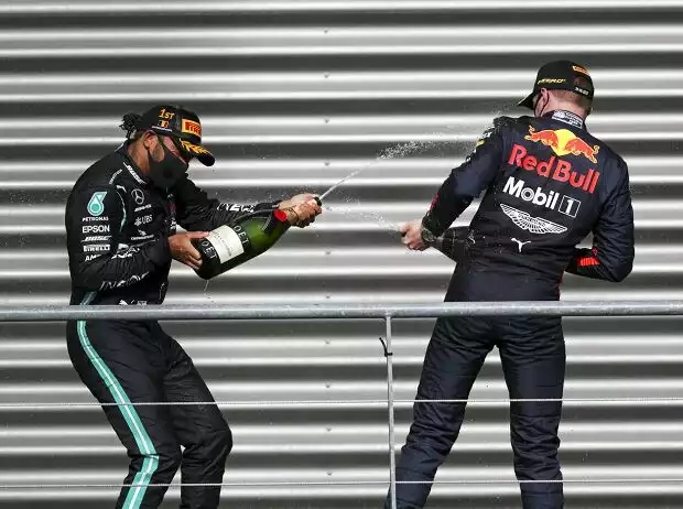 Lewis Hamilton, Max Verstappen Titel-Bild zur News: Lewis Hamilton, Max Verstappen