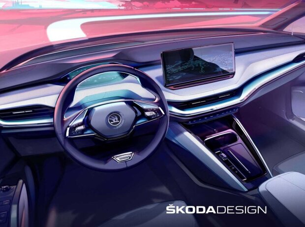 Skoda Enyaq iV (2021): Exterieur-Skizzen Skoda Enyaq iV (2021): Exterieur-Skizzen