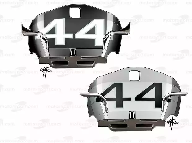 Titel-Bild zur News: Mercedes W11: Winglets