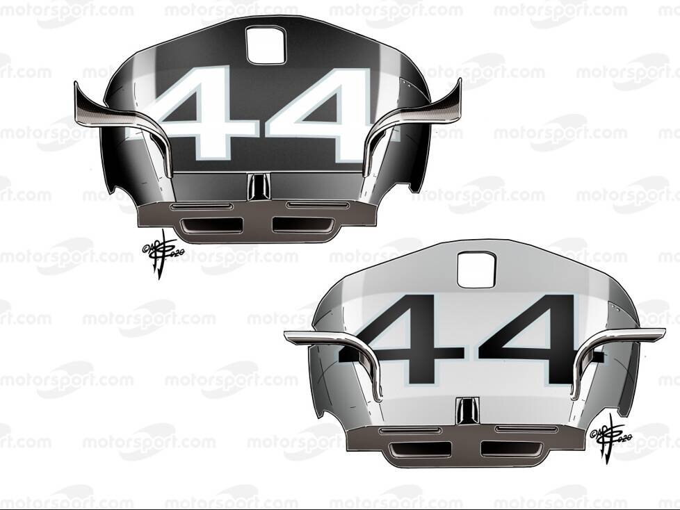 Mercedes W11: Winglets