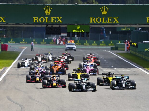 Titel-Bild zur News: Lewis Hamilton, Valtteri Bottas, Daniel Ricciardo