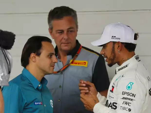 Titel-Bild zur News: Felipe Massa, Lewis Hamilton