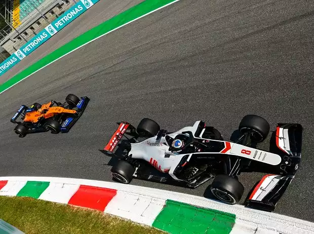Titel-Bild zur News: Romain Grosjean, Lando Norris