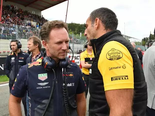 Christian Horner, Cyril Abiteboul Titel-Bild zur News: Christian Horner, Cyril Abiteboul