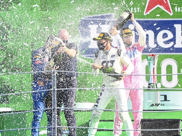 Carlos Sainz, Pierre Gasly, Lance Stroll Carlos Sainz, Pierre Gasly, Lance Stroll