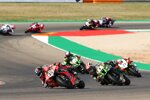 Scott Redding, Jonathan Rea und Michael Ruben Rinaldi 