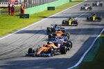 Carlos Sainz (McLaren), Lance Stroll (Racing Point) und Lando Norris (McLaren) 