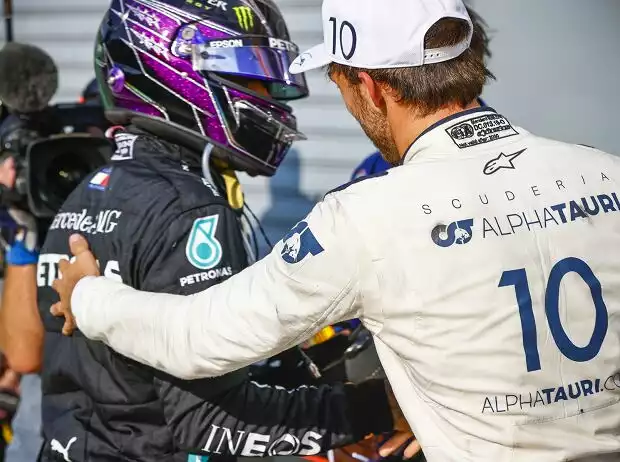 Pierre Gasly, Lewis Hamilton Titel-Bild zur News: Pierre Gasly, Lewis Hamilton