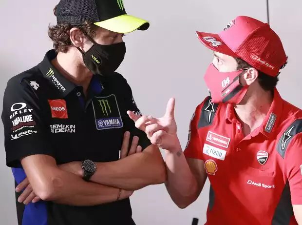 Titel-Bild zur News: Andrea Dovizioso, Valentino Rossi