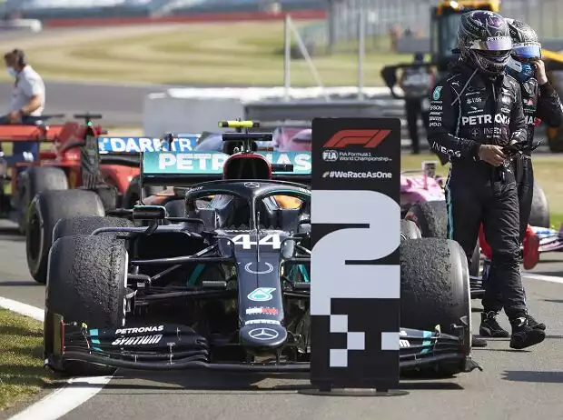 Valtteri Bottas, Lewis Hamilton Titel-Bild zur News: Valtteri Bottas, Lewis Hamilton
