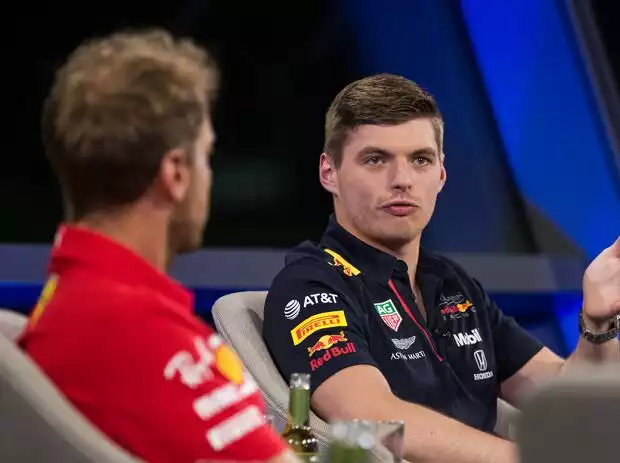 Sebastian Vettel, Max Verstappen Titel-Bild zur News: Sebastian Vettel, Max Verstappen