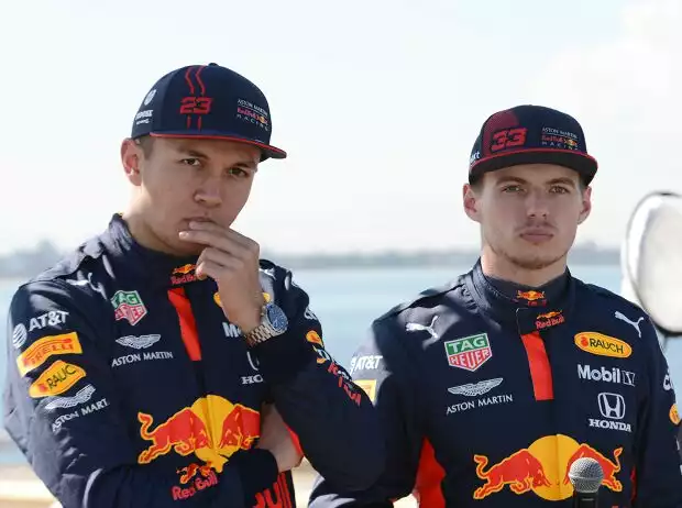 Alexander Albon, Max Verstappen Titel-Bild zur News: Alexander Albon, Max Verstappen
