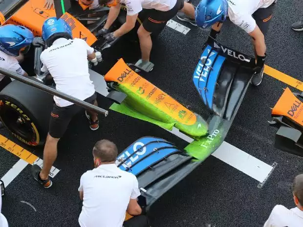 McLaren MCL35, Nase Titel-Bild zur News: McLaren MCL35, Nase