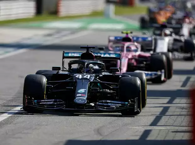 Lewis Hamilton, Lance Stroll Titel-Bild zur News: Lewis Hamilton, Lance Stroll