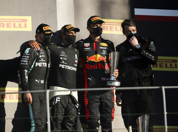Valtteri Bottas, Lewis Hamilton, Alexander Albon Valtteri Bottas, Lewis Hamilton, Alexander Albon